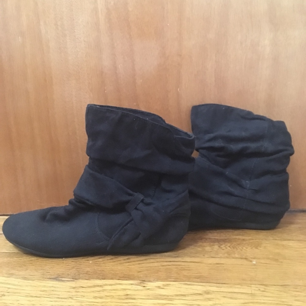 Report Black Suede Booties